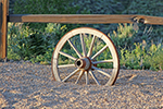 Old wagon wheel, for desktop background.