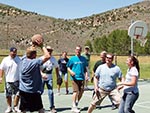 Basketball at the Sports Court can be played during your allocated time slot.