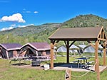 Each Tent City has picnic tables, a pavilion, and a fire barrel.