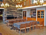 Dining area of the Red Creek Lodge (meals are not served here).