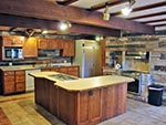 Kitchen area of the Red Creek Lodge.