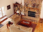 Inside front lobby area of the Tabby Mountain lodge.