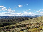 The Uinta Mountains stretch on for miles all around.