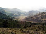 A small valley nestled among the foothills of the Uinta Mountains.