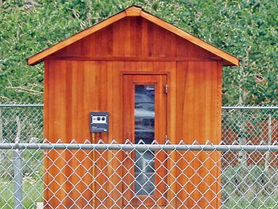 Close-up picture of Bunkhouse Sauna.