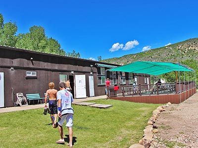 Picture of the Bunkhouse (links to the Bunkhouse's page)