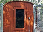 Close-up picture of Tabby Mountain Lodge Sauna.